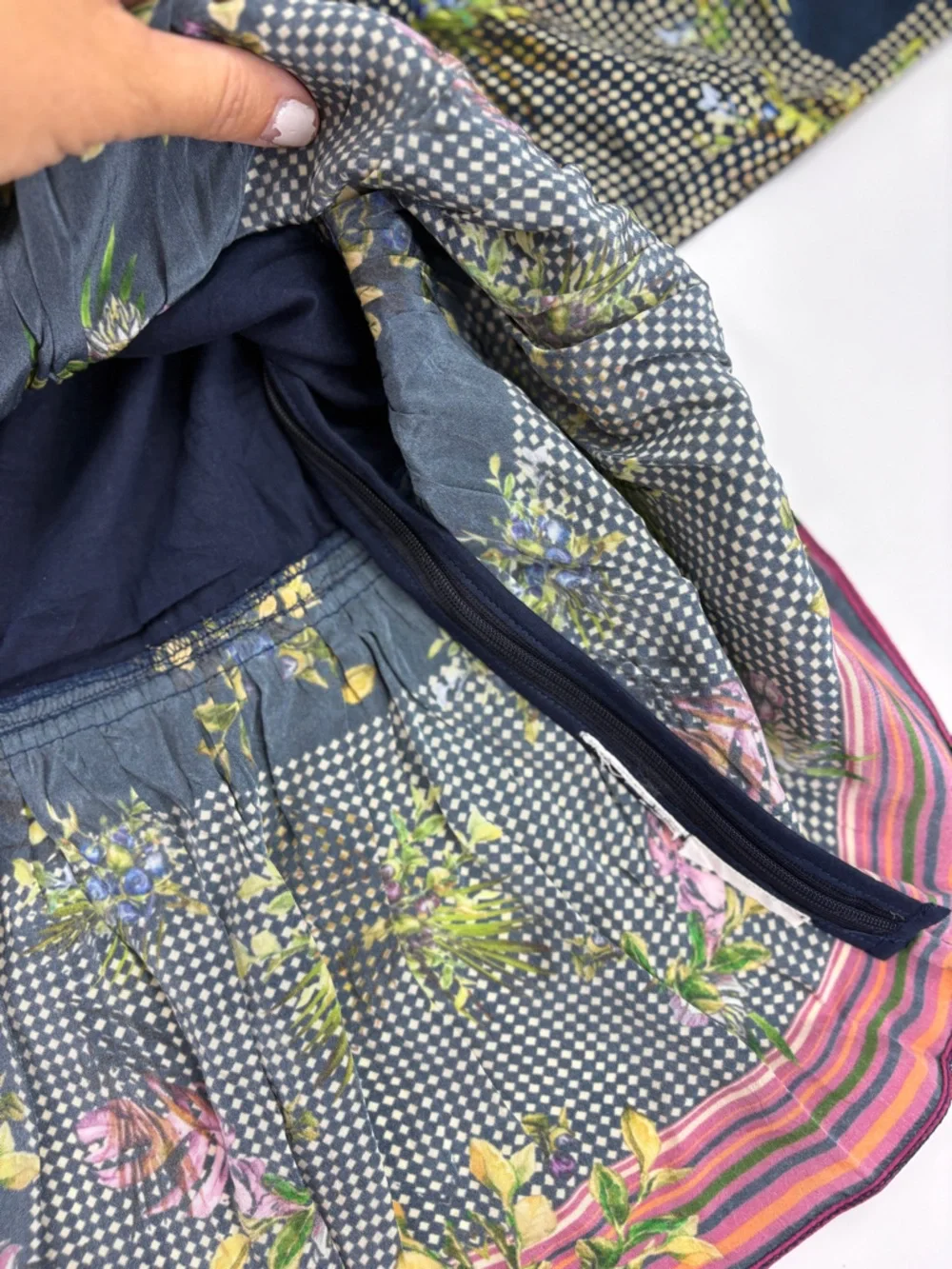 Anthropologie Bhanuni by Jyoti Floral Peplum Short-Sleeve Blouse - Picture 6 of 11